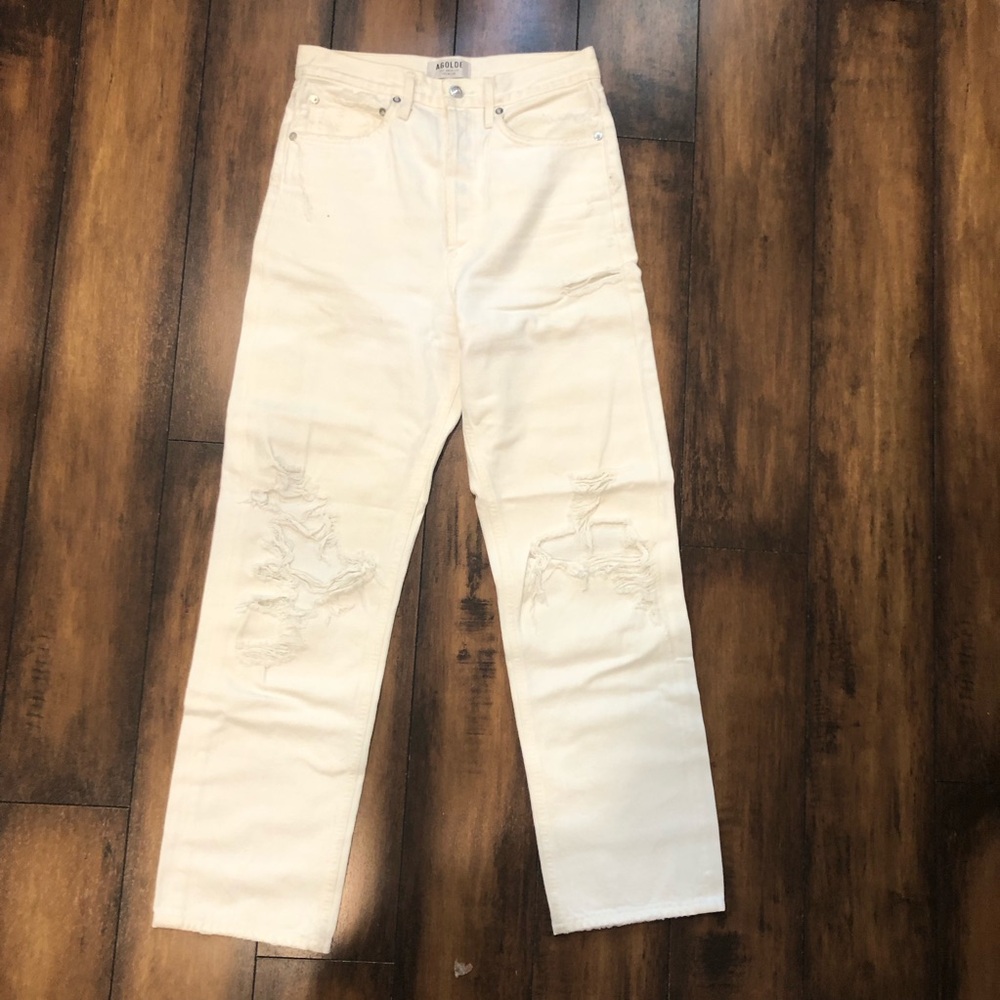 Agolde 90s loose in white, size 25